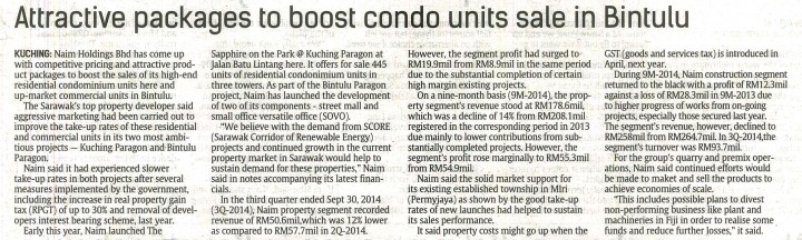 Attractive Packages to Boost Condo Unit Sales in Bintulu