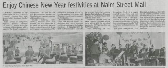 Enjoy Chinese New Year Festivities at NAIM Street Mall