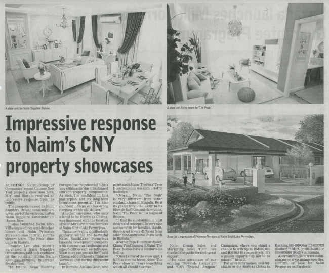 Impressive Response to NAIM’s Chinese New Year Property Showcases