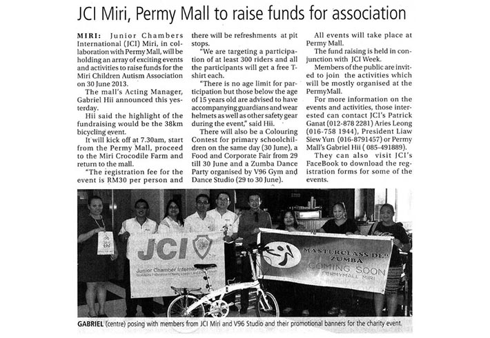 JCI Miri, Permy Mall to raise funds for association