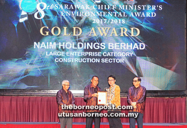 NAIM Holdings Berhad Wins Chief Minister’s Environmental Award