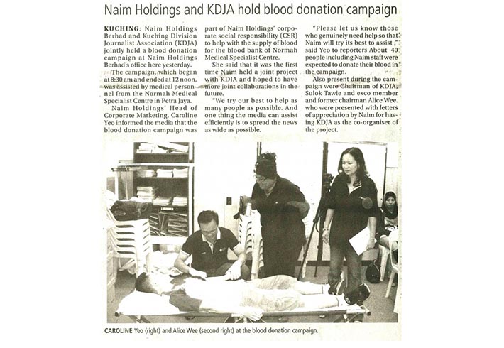 Naim Holdings and KDJA hold blood donation campaign