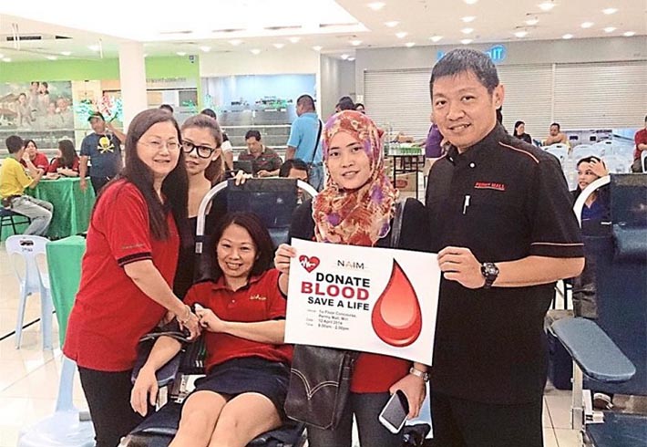 More than 100 respond to Naim’s blood donation drive