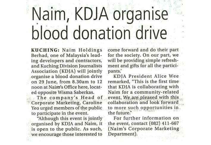 Naim, KDJA organise blood donation drive