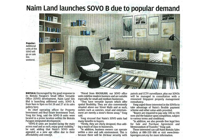 Naim Land launches SOVO B due to popular demand
