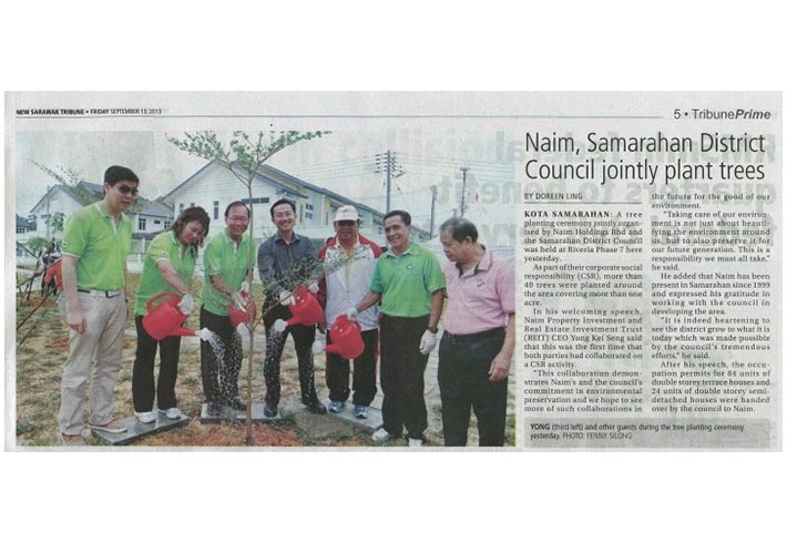 Naim, Samarahan District Council jointly plant trees