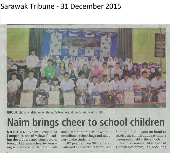 NAIM Brings Cheer to School Children