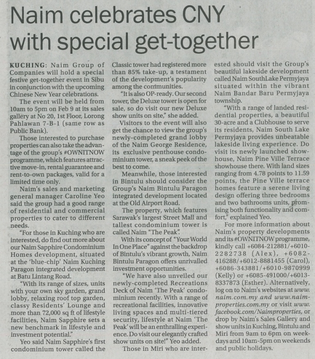 NAIM Celebrates Chinese New Year with Special Get-Together