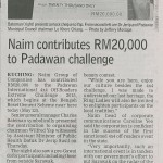 NAIM Contributes RM20,000 to Padawan Challenge