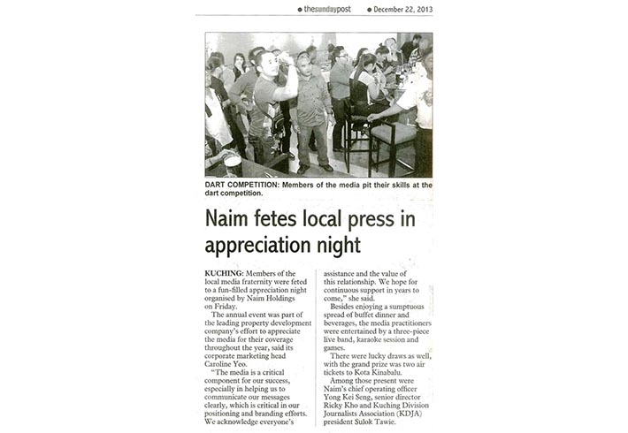 Naim fetes local press in appreciation night