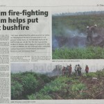 NAIM Fire-Fighting Team Helps Put Out Bushfire