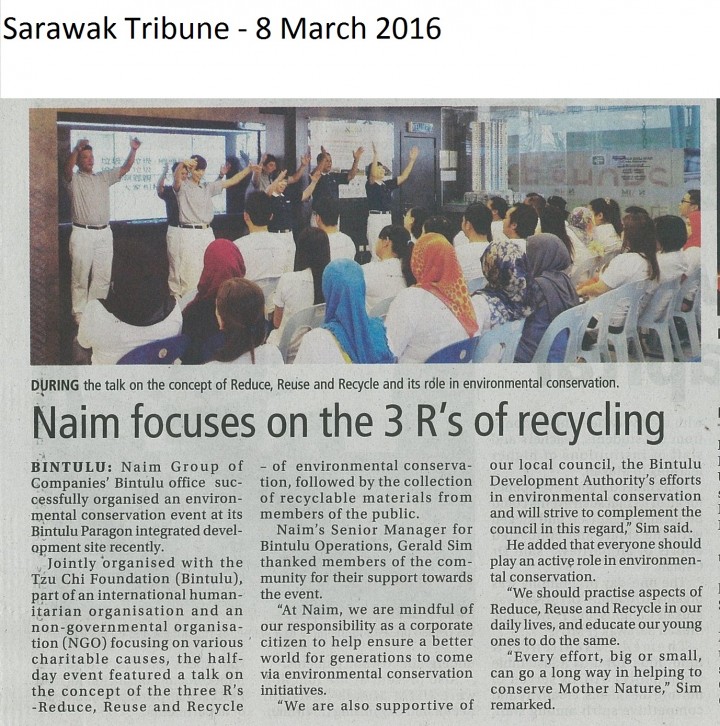 NAIM Focuses on the 3R’s of Recycling