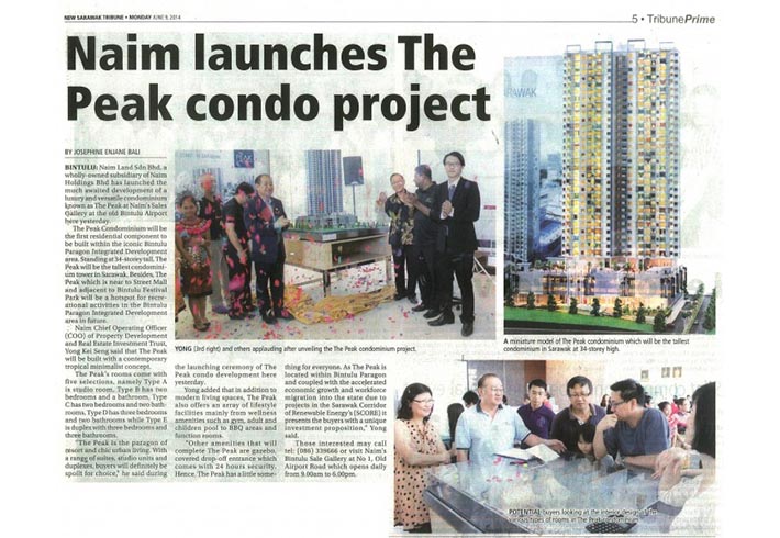 Naim launches The Peak condo project