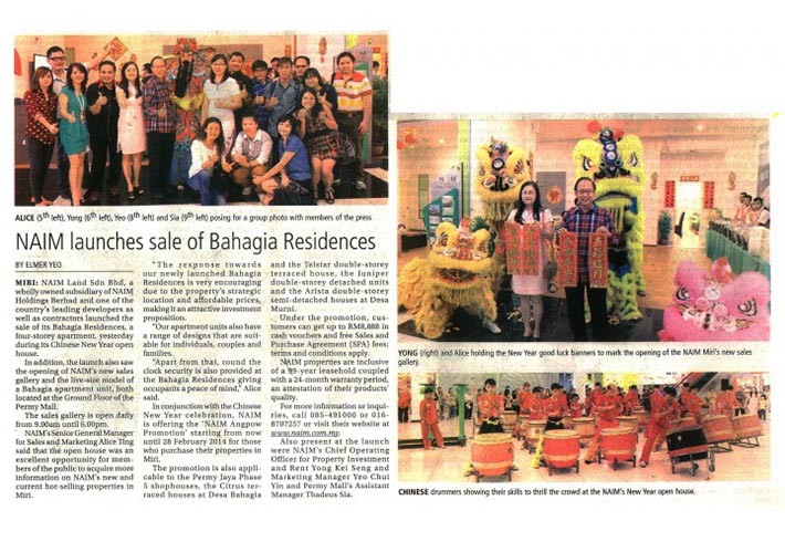 Naim launches sale of Bahagia Residences
