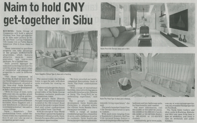 NAIM to Hold Chinese New Year Get-Together in Sibu