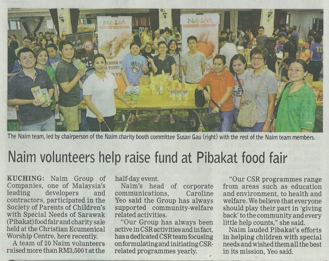 NAIM Volunteers Help Raise Fund at PIBAKAT Food Fair