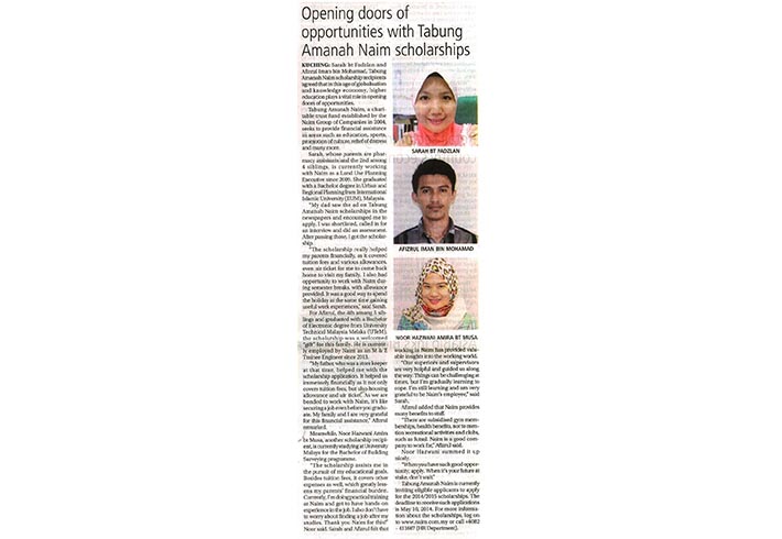 Opening doors of opportunities with Tabung Amanah Naim scholarships