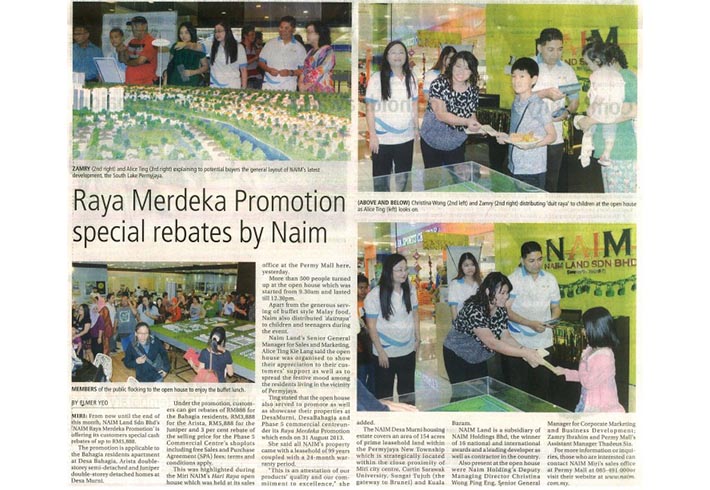 Raya Merdeka Promotion special rebates by Naim