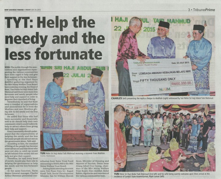 TYT Says Help the Needy and the Less Fortunate