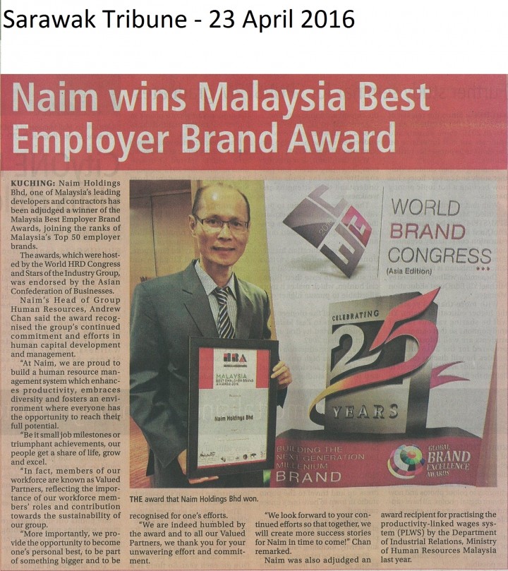 Top 50 Best Employers Award 2016