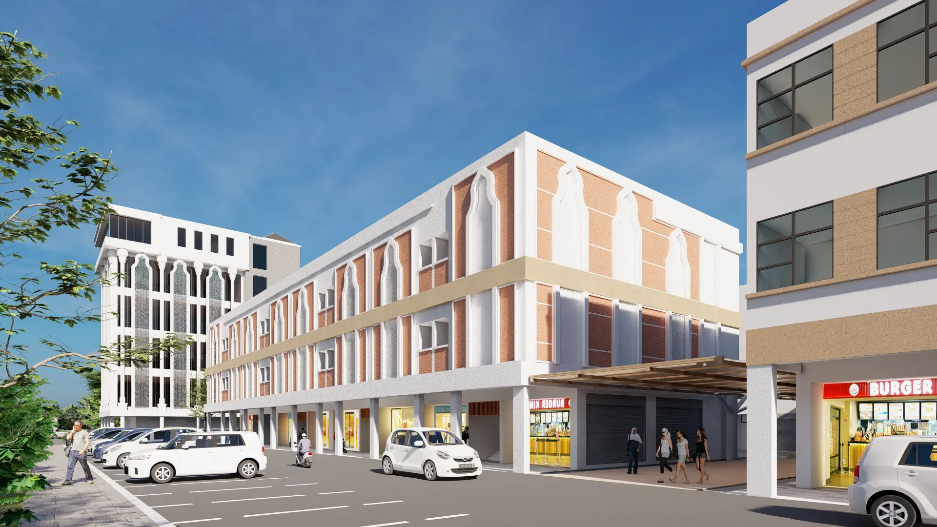 BNCC Islamic Facade Img - Bintangor Commercial Hub