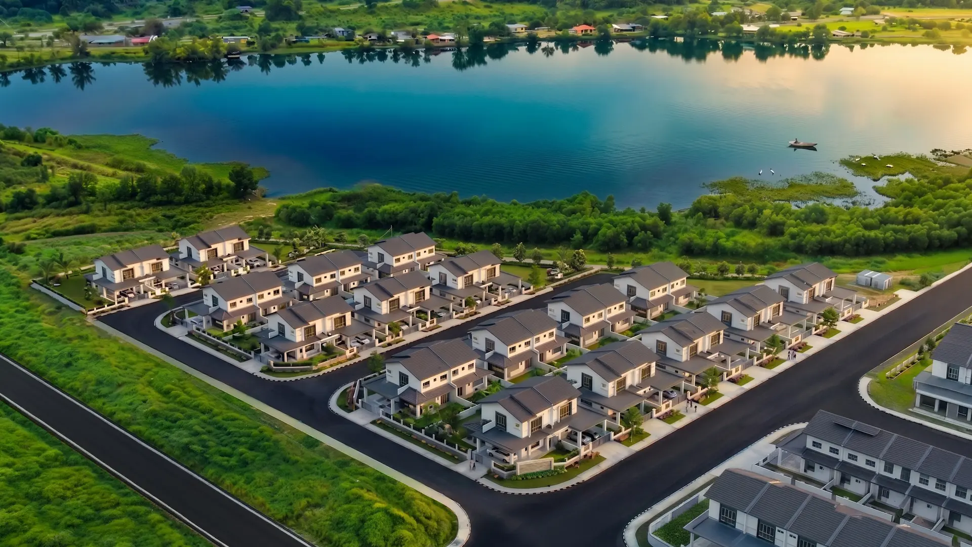 Desa Damai development, aerial view