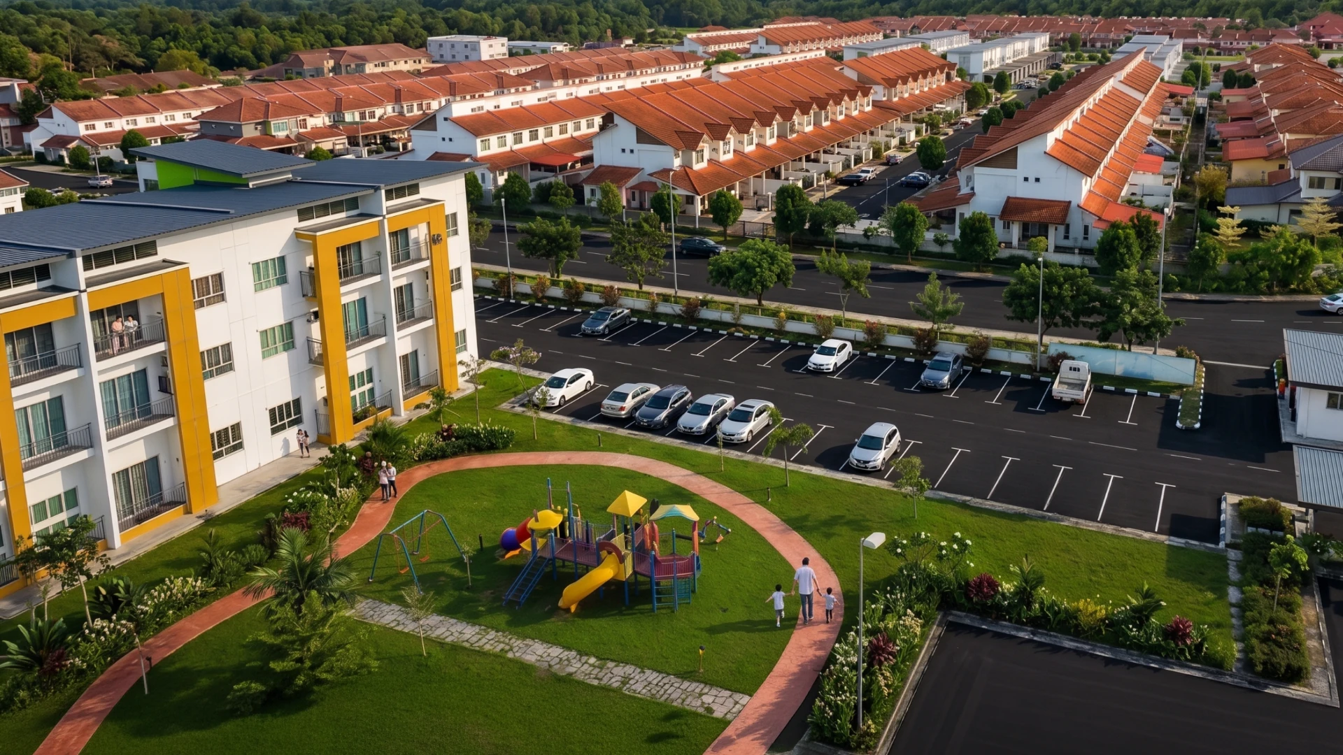 Desa Ilmu development, aerial view