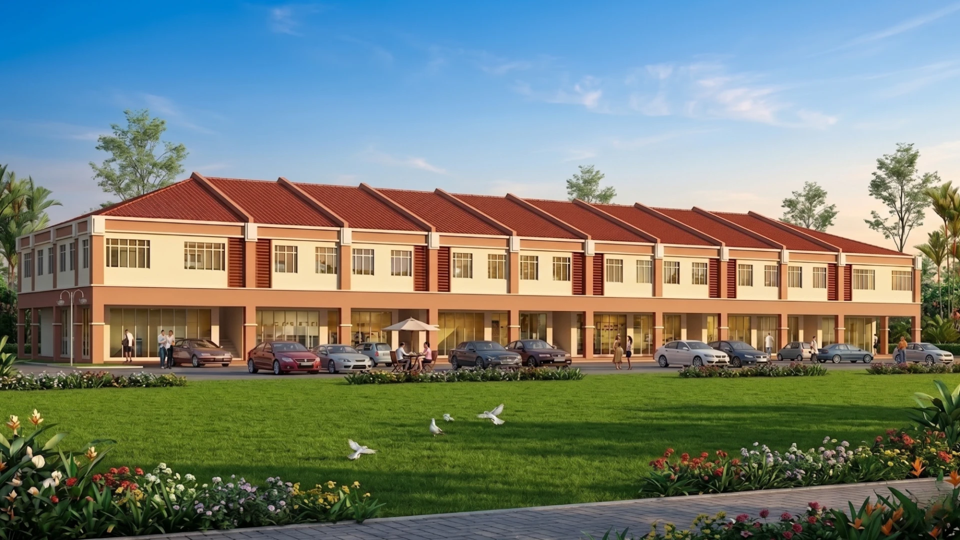 Desa Indah development, aerial view