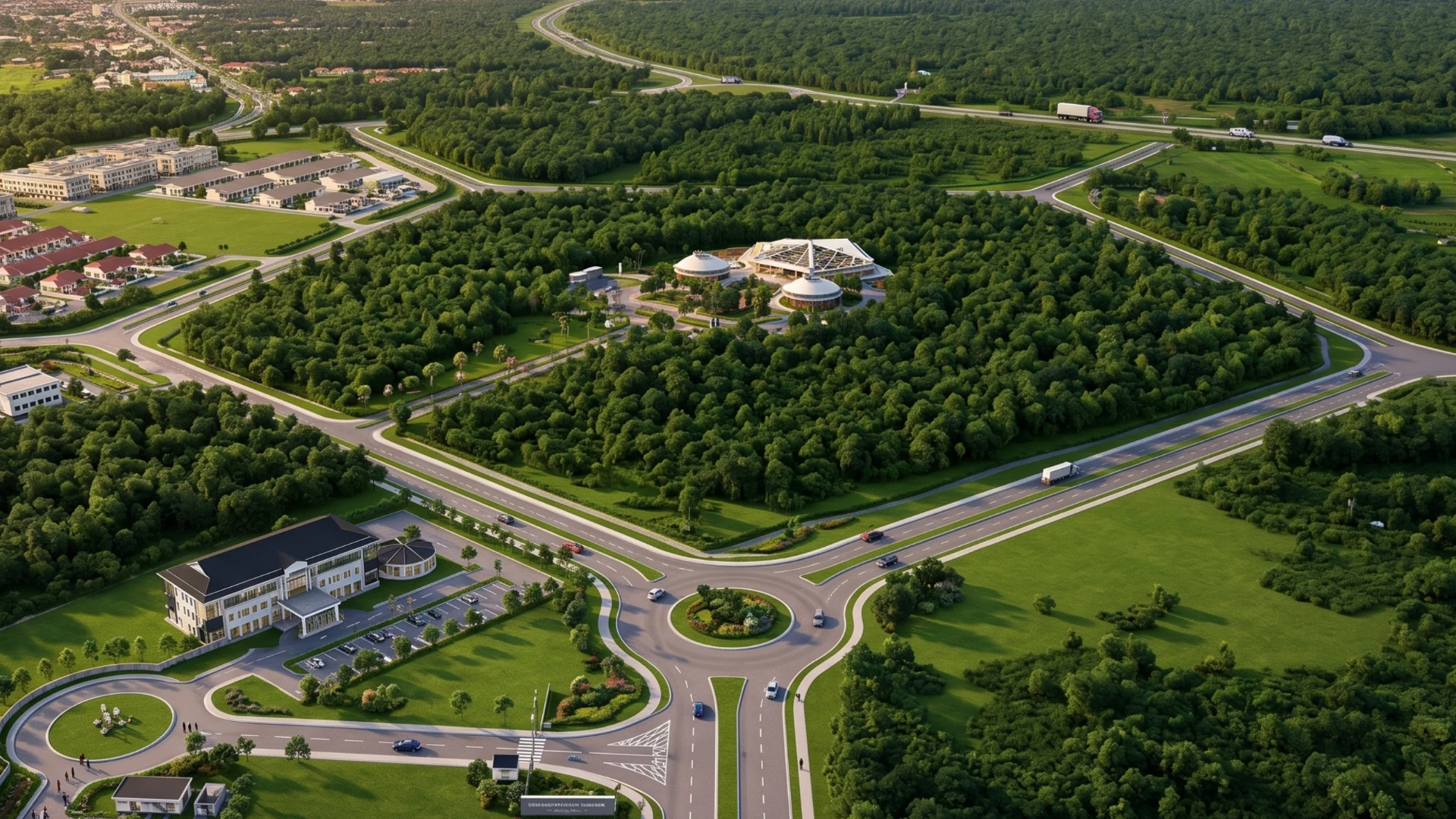 Desa Ilmu development, aerial view