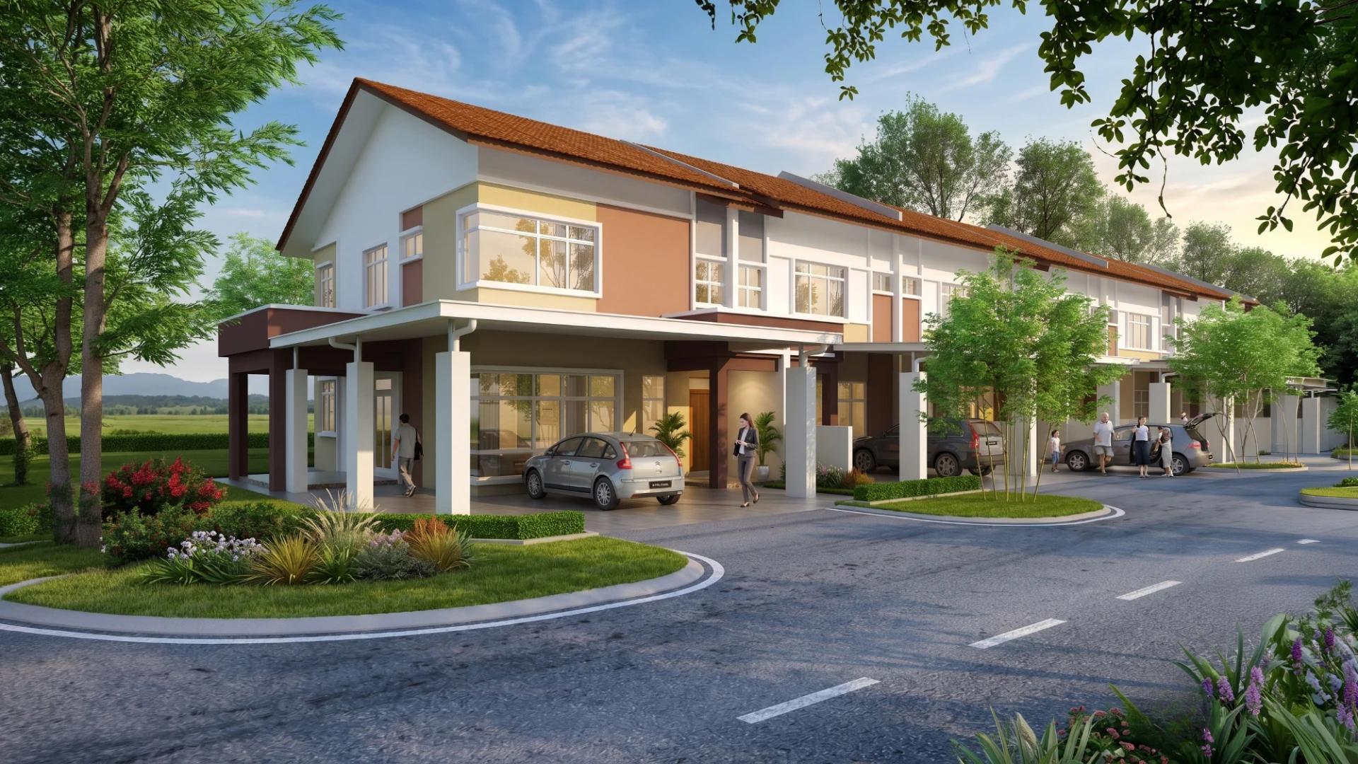 Desa Murni development, aerial view