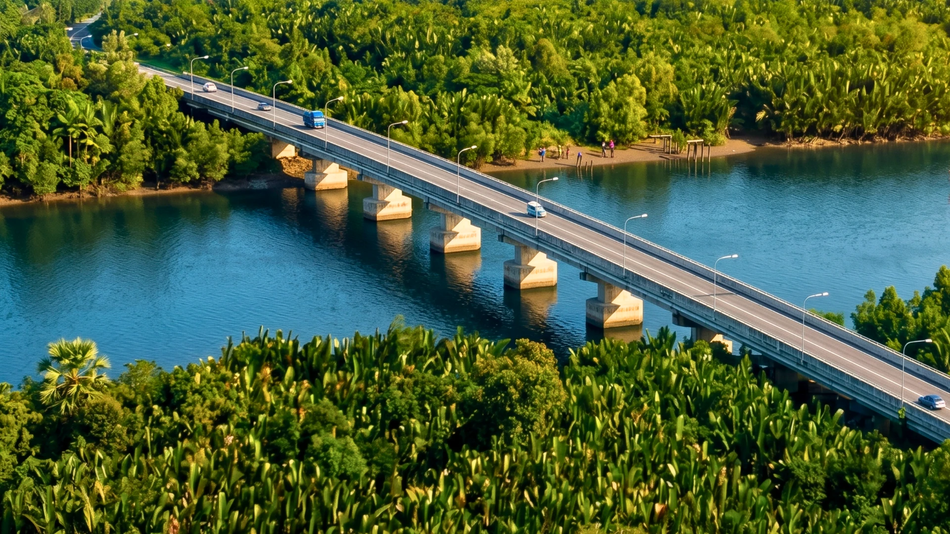 Riveria development, aerial view