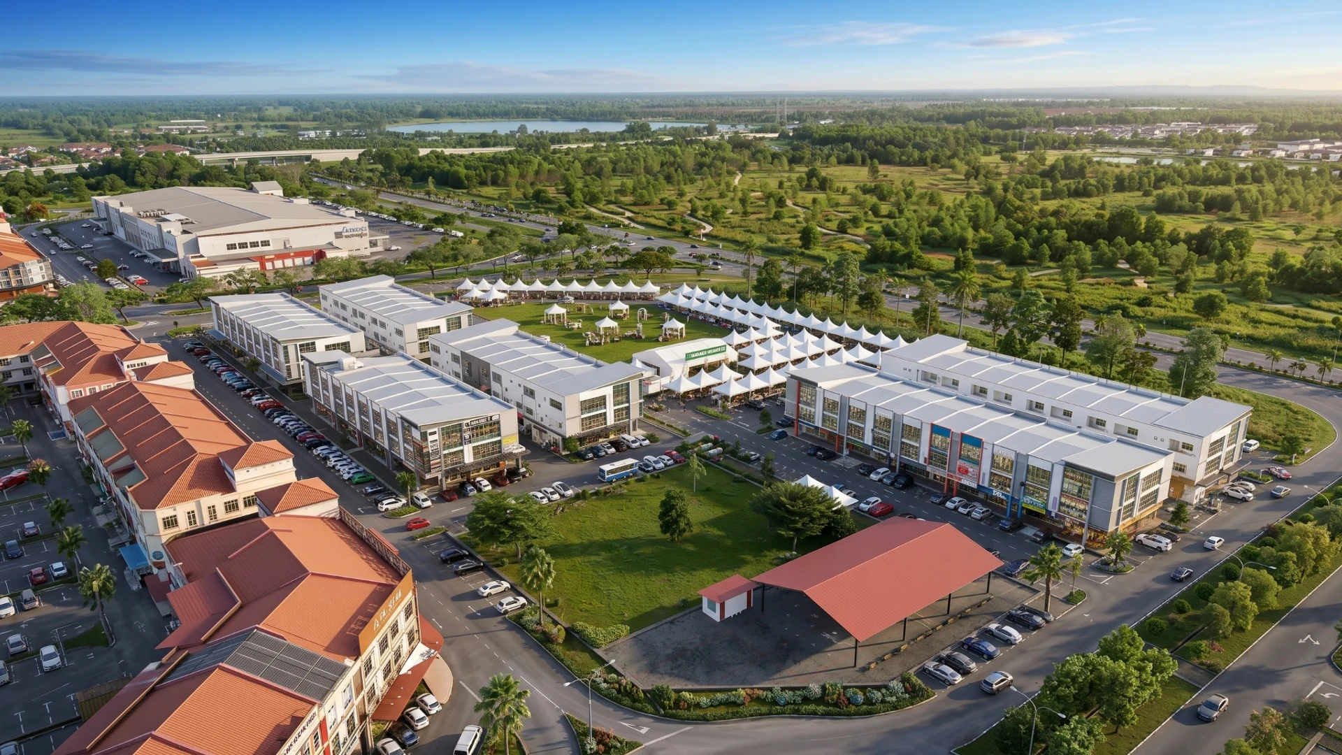 Pusat Bandar Commercial development, aerial view
