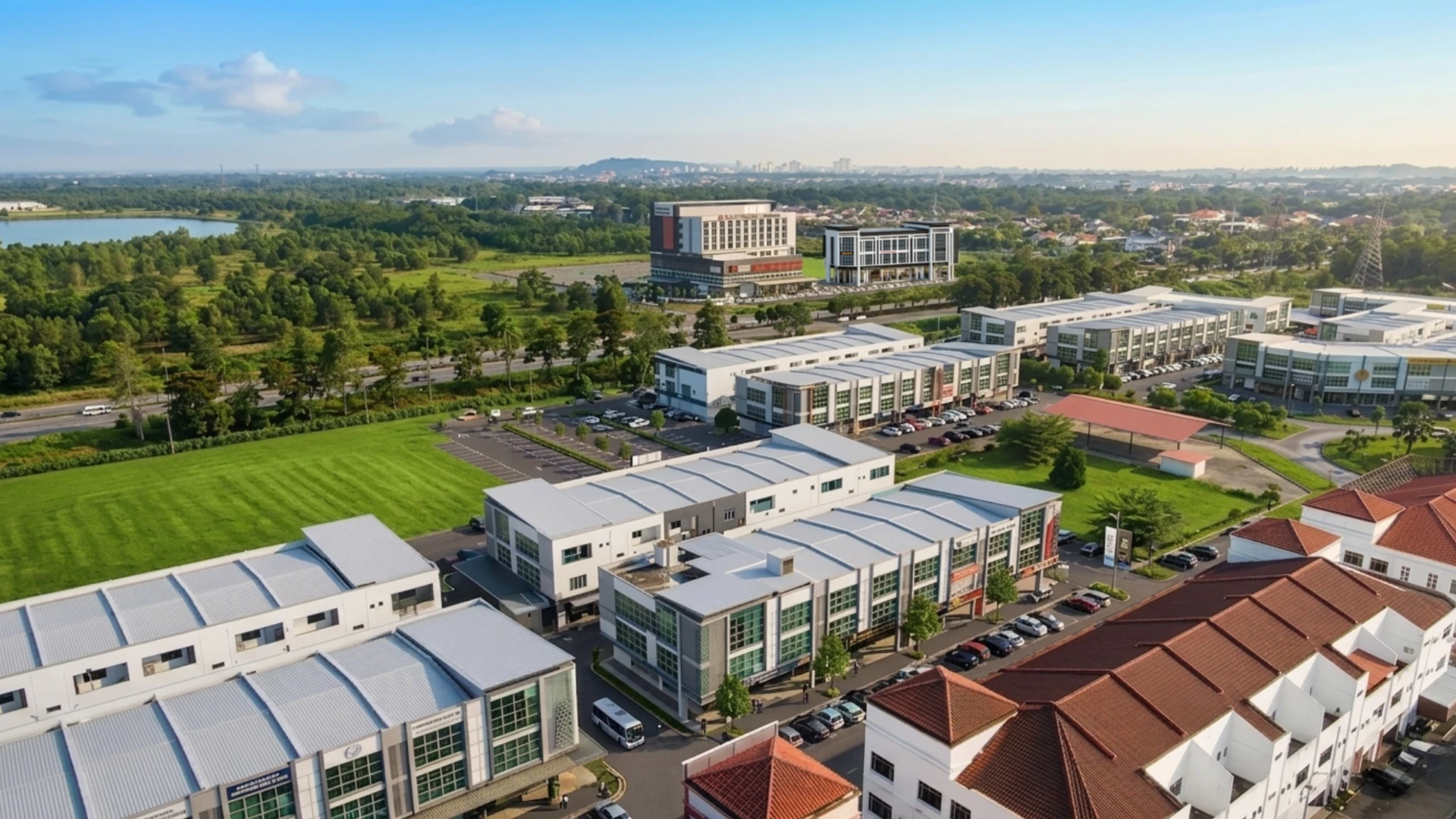 VCOMMS development, aerial view