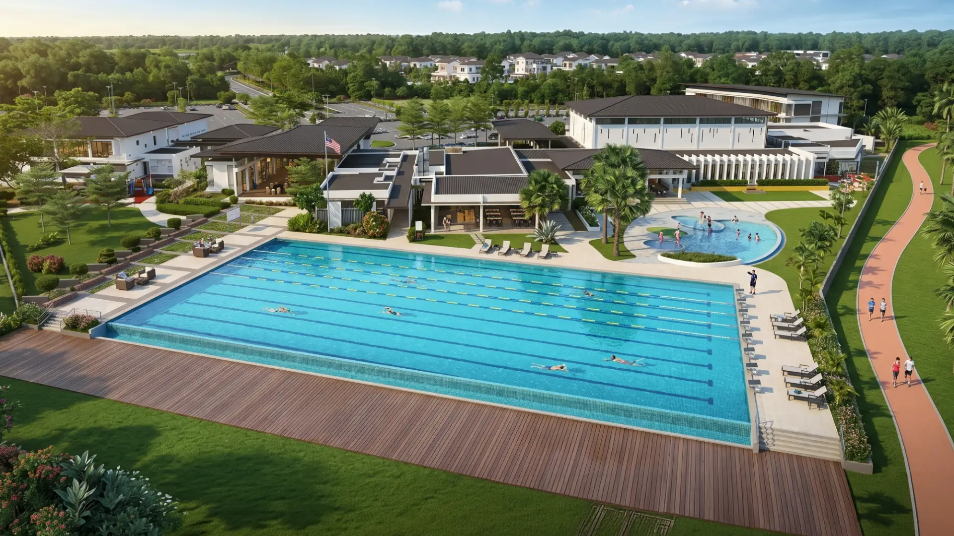 Clubhouse South Lake development, exterior view