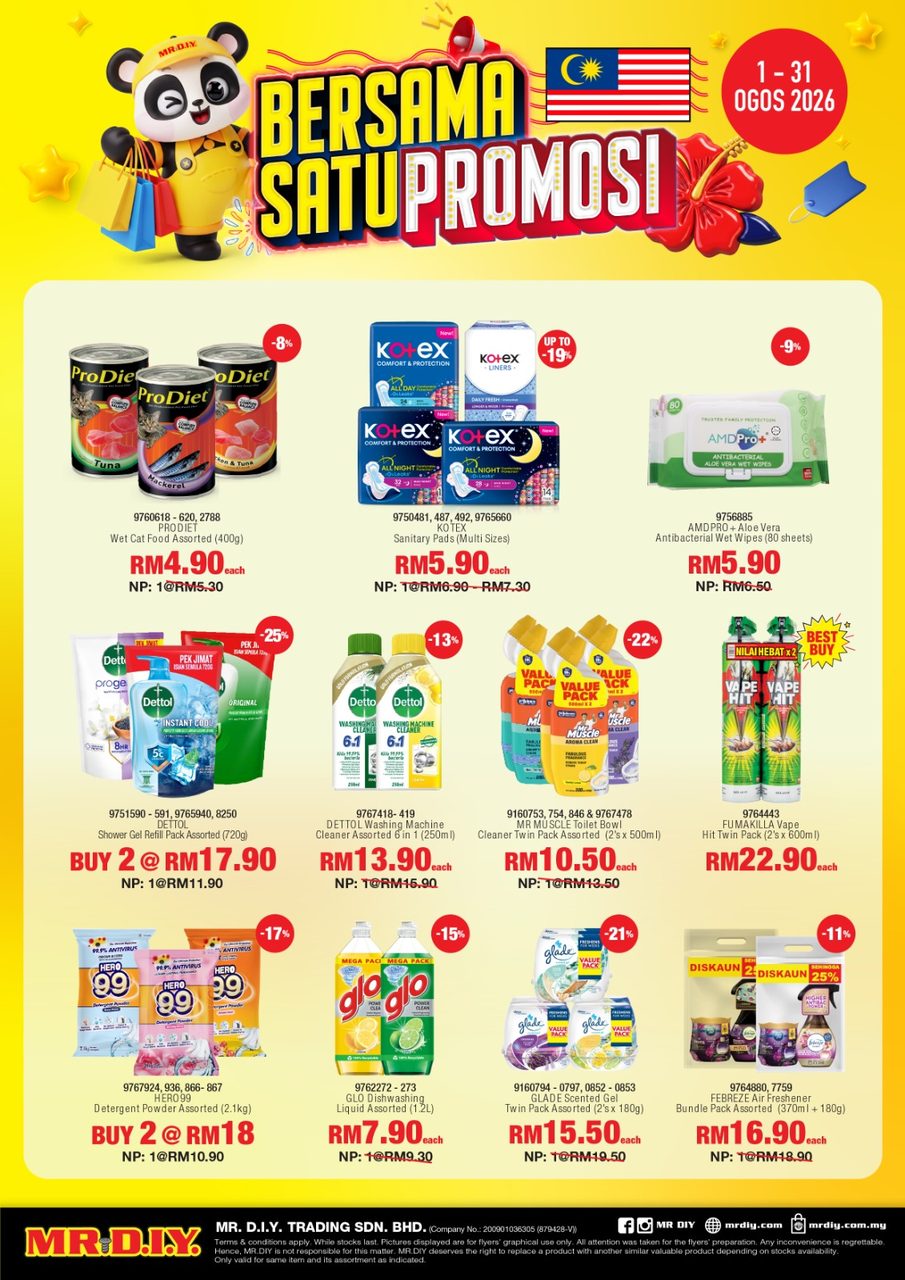 MR.DIY Bersama Satu Promosi offers at NAIM Street Mall, Bintulu Paragon