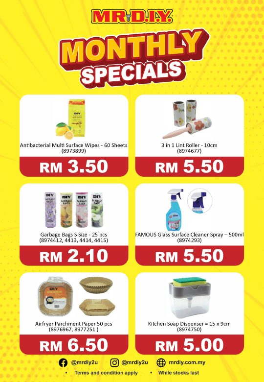 MR.DIY monthly specials at NAIM Street Mall, Bintulu Paragon